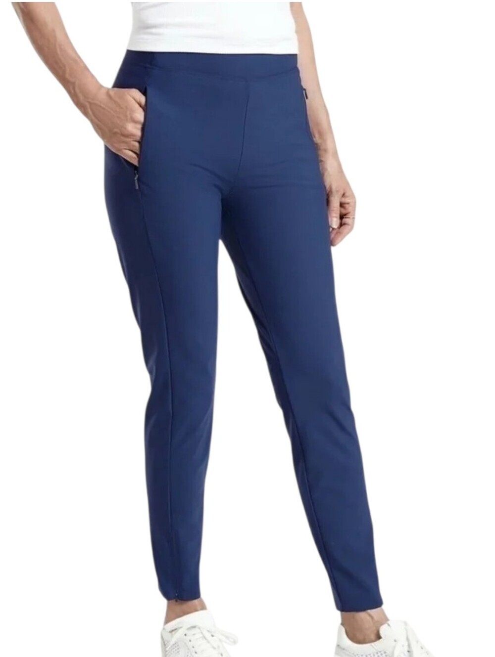 Athleta Stellar Tight Women 12 Petite Blue Slim Leg Pants